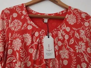 BNWT Seasalt Appletree Tomato Floral Print T-Shirt Size UK 14 * NEW * RRP 32.95 - Picture 1 of 12