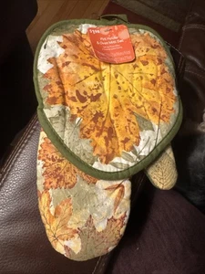 Guanto da forno Ringraziamento foglie autunnali nuovo con etichette 2 pezzi - autunno autunno - Foto 1 di 5