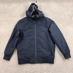 The Children's Place Jacket Kids Size Medium 7/8 Blue Bomber Hooded Full Zip - Picture 1 of 10