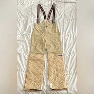 Pantalones de esquí para mujer Colmar de colección monos con tirantes a rayas beige talla 6 Foto 1 de 4
