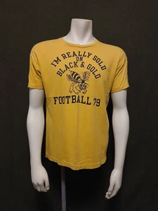 Vintage 1970s Football T-Shirt Fulton High School Hornets - Missouri - Boys XL - Picture 1 of 10