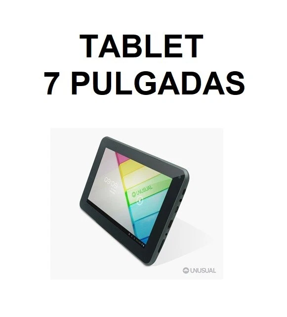 Tablet Unusual 7X Dual Core 1.5 GHz de 7” 4Gb HD Wifi Webcam 7 pulgadas - Imagen 1 de 1