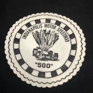 Sottobicchiere birra vintage Indianapolis Motor Speedway Motel Indy 500 bar ristorante bevande - Foto 1 di 5