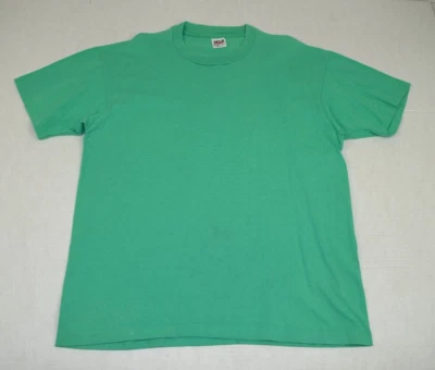 Camiseta Vintage Yunque Talla XL 1992-1999 Sean Verde Algodón Liso Hecha en EE. UU. Foto 1 de 4