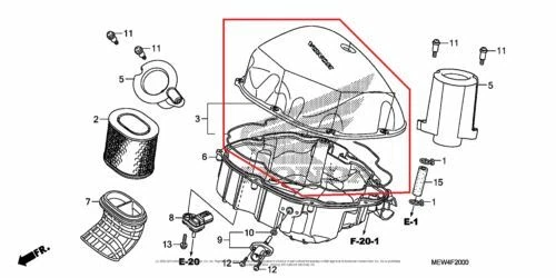 NEW OEM HONDA NT700 NT 700 AIR CLEANER COVER Foto 1 de 1