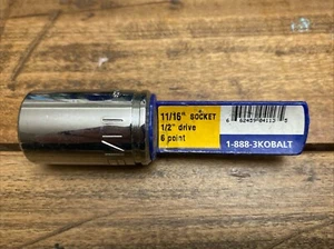 11/16” 6pt 1/2” Drive Kobalt USA 1st Gen Snapon Socket - Bild 1 von 5