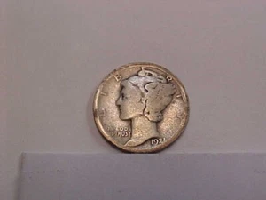 1030a) 1921 Mercury Dime - Key Date - AG - Starts at $30.00 - Picture 1 of 6