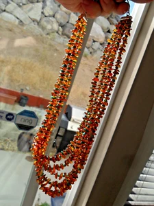NIB UNWORN JAY KING TURQUOISE & AMBER BEAD NECKLACE 21" 925 GR8 W/JEANS TO EVENG - Picture 1 of 12