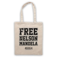 FREE NELSON MANDELA SOUTH AFRICAN PRESIDENT 46664 SHOULDER TOTE SHOP BAG