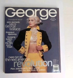 George Magazine October 1995 Madonna & Julia Roberts & George Wallace, No Label - Imagen 1 de 6