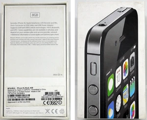 Apple iPhone 4S  (8GB/Black) Empty Box Only - Picture 1 of 1