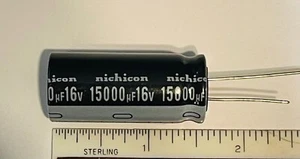 CONDENSADOR 15000UF 16V RADIAL LARGA VIDA 105° VY(M) NICHICON ENVÍO EL MISMO DÍA(F) - Imagen 1 de 2