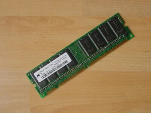 SDRAM: Micron - 128 MB Singleside MT8LSDT1664AG-133B1 - 133 MHz - Bild 1 von 2