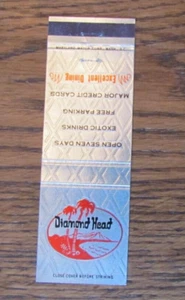 FUNDA TIKI BAR MATCHBOOK: CABEZA DE DIAMANTE MANASSAS FALLS IGLESIA Y PUENTE DE MADERA VA C24 - Imagen 1 de 2