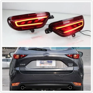 For Mazda CX-5 2017-2021 LED Red Rear Fog Light Tail Bumper brake Light Sets - Picture 1 of 9