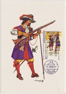 Spain Maxi 1974, Musketeers, 1694, Mint - Picture 1 of 1