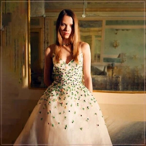 $5990 New Monique Lhuillier Crystal Bead Embellished Floral Tulle Runway Dress - Picture 1 of 16