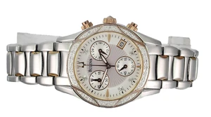 BULOVA Diamonds Chronograph Date Ladies Stainless Steel Wrist Watch  - 98R14 - - Bild 1 von 6