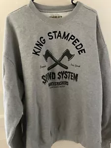 Felpa King Stampede Vintage XXL Originale Skateboad Street Wear Hip Hop - Foto 1 di 4