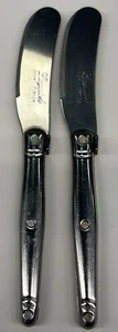 1 VINTAGE LAGUIOLE INOX FRANCE CHEESE KNIFE SPREADER RARE ALL STAINLESS STEEL - Picture 1 of 7