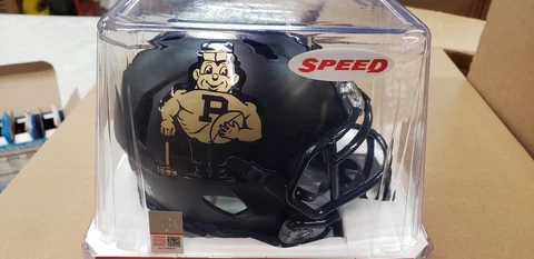 Purdue Boilermakers Vintage Pete Speed Mini Helmet Riddell new Cover