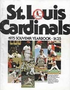 1975 St Louis Cardinals Souvenir Yearbook Baseball Lou Brock Bob Gibson Simmons - Picture 1 of 1