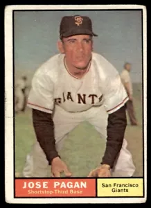 1961 Topps Jose Pagan San Francisco Giants #279 - Picture 1 of 2