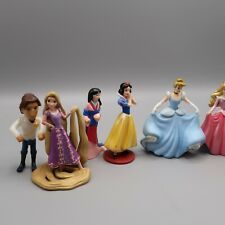 Disney Princess PVC Figures Lot Tangle Mulan Snow White Cinderella Prince Belle
