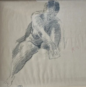 Raphael Soyer Bleistiftzeichnung: Akt - Bild 1 von 2