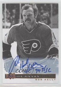 2020-21 Upper Deck SP Signature Edition Legends UD Canvas Bob Kelly #C-34 Auto