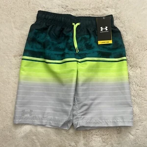 NWT Under Armour Boys M 10 / 12 Swim Trunks Board Shorts UPF 50+ - Picture 1 of 9