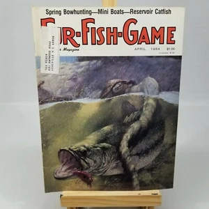 Revista vintage de juegos de peces de piel abril de 1984 artículos decoración publicitaria - Imagen 1 de 3