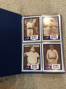 1991 Babe Ruth Line Drive COMPLETE SET & Album 20 Cards - NY Yankees