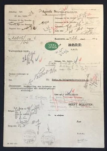 DUTCH INDIES -NED INDIE 1936 DOCUMENT POST - POSTMARKS ---@1 - Picture 1 of 3