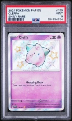 PSA 9 Mint CLEFFA 150/091 - SCARLET & VIOLET PALDEAN FATES SHINY RARE - Image 1 of 2