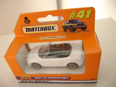 Matchbox Superfast #41 1998 blanco '97 mgf 1,8i convertible nuevo en caja Foto 1 de 3