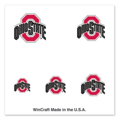 Ohio State Buckeyes Fingernail Tattoos - 4 Pack - Image 1 of 1