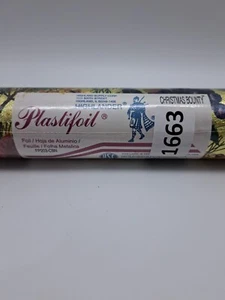 Highlander Kunststofffolie 20 Zoll x 30 Fuß Weihnachten Bounty geprägtes Geschenkpapier Neu aus altem Lagerbestand - Bild 1 von 7