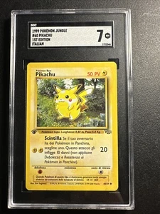 1999 Pokémon Jungle Set First Edition Pikachu 60 /64 Italian Print SGC 7 NM - Picture 1 of 13