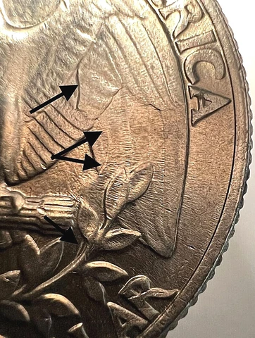 1986 P Washington Quarter-"CLASH DIE ERROR" on Obverse and Reverse-(MS Grade) Cover