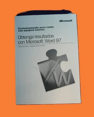 Microsoft Word 97 - Nuevo y Precintado/Manual y CD instalación - Idioma Español - Imagen 1 de 2