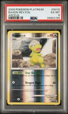 2009 Pokémon Platinum Arceus SH10 Bagon Reverse PSA 6 EX-MT - Image 1 of 2