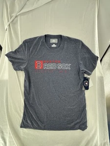 Neu mit Etikett Majestic Boston Red Sox Herrenhemd Large blau MLB Baseball - Bild 1 von 6