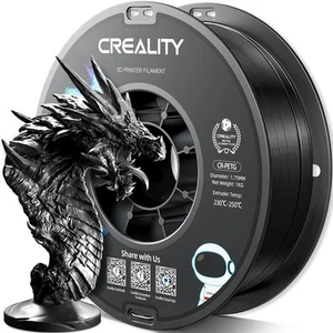 Official Creality PETG 3D Printer Filament 1.75mm 1KG Petg-1kg Black - Picture 1 of 8
