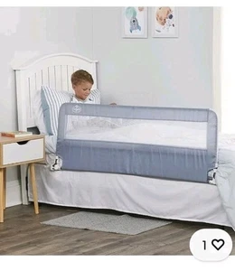 Toddler Bed Rail Guard - 54" Baby Crib Railing Toddler Bed Regalo Hideaway - Picture 1 of 2