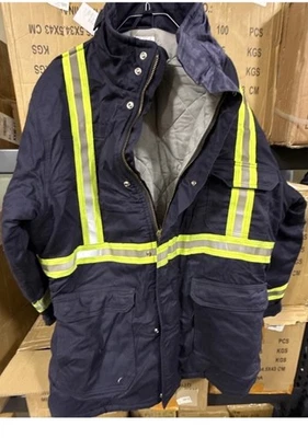 Bulwark JLPCNV1 FR HI-VIS   Quilted  Parka Men's Jacket Sz 4xl Long NWOT - Image 1 of 4