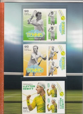 2016 Legends: Tennis set of 12 x S/A stamp booklet collection P.O. Pack. MUH — 第 1/4 张图片