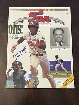 Otis Nixon Signed 1991 Braves Fan Magazine JSA!!! - Image 1 of 4