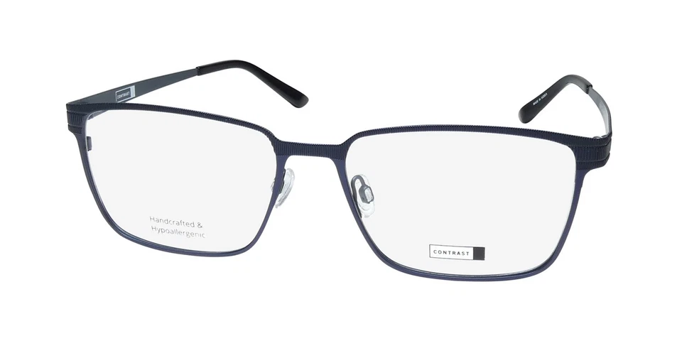 CONTRAST CRASH EYEGLASS FRAME/EYEWEAR HANDCRAFTED PREMIUM NO ALLERGY MATERIALS - Image 1 of 1