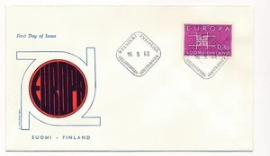 D90024 Europa CEPT 1963 Stylized Links FDC Finland - Picture 1 of 1